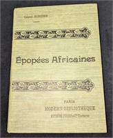 1912 Epopees Africaines Hardcover Book