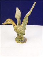Small Brass Duck Statuette
