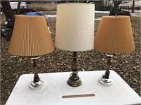 3 Vintage Table Lamps