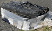 (4) full rolls of black plastic mulch