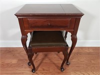 Singer Sewing Machine Table & Stool