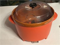 Orange crock pot.