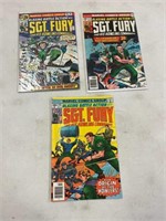 3-Sgt Fury Comics #134, 135, 136