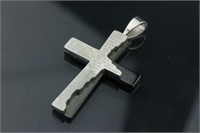Stainless Steel Religious Men's Cross Pendant