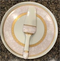 Mikasa Rose Hill Cake Plate and Serving Piece