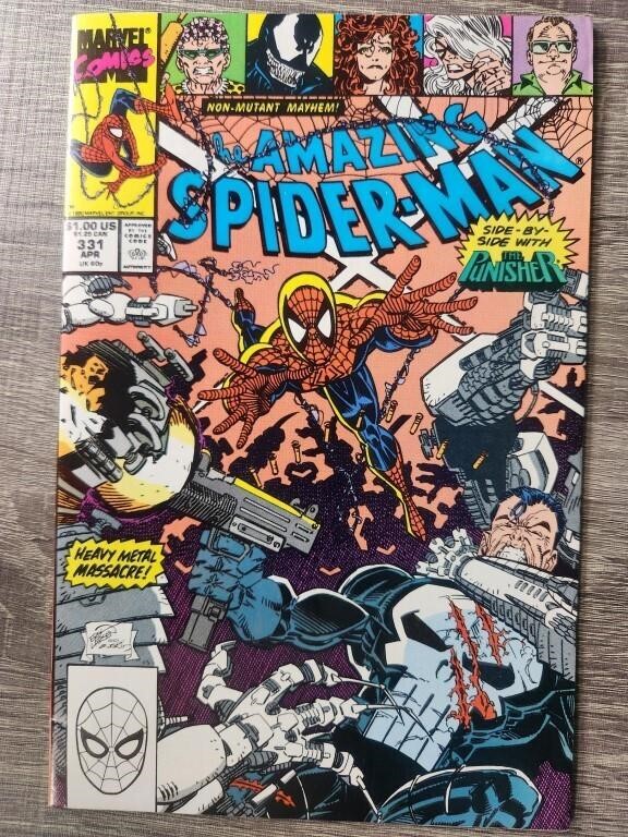 Amazing Spider-man #331 (1990) PUNISHER & VENOM