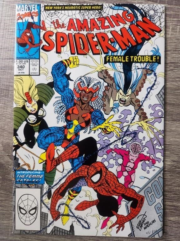 Amazing Spider-man #340(1990)1st app FEMME FATALES