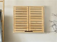 Natural Bamboo Bathroom Wall Cabinet