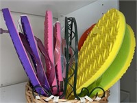 Basket with flip flops