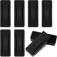 8-Pk Basics White Board Erasers - Black