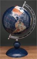 Lapis Lazuli & Gemstone Inlay Globe