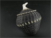 James Omnik Jr. large baleen basket, woven in his