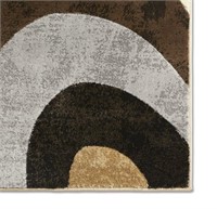 Slade Abstract Rug  Brown/Grey  7'10x10'6