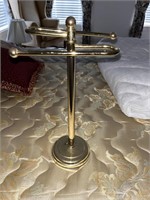 Vintage Brass Plated Towel Stand