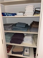 Closet Filled w/ Towels & Hand Cloths & Sheets