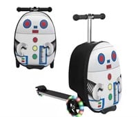 2-In-1 Folding Ride on Suitcase Scooter