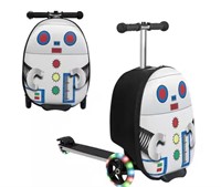 2-In-1 Folding Ride on Suitcase Scooter