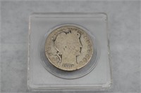 1901 Barber Half Dollar - 90% Silver Coin