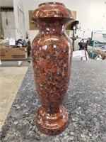 10" Polished Granite Vase