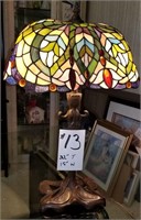 Tiffany Style Stained Glass Lamp 22 X 15