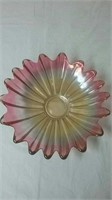 Very Pretty Pink Carnival Glass Bowl