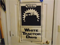 White Tractor Days Poster