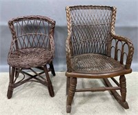 Children's Wicker Chairs