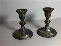 STERLING SILVER CANDLE STICK HOLDERS