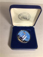 TWIN TOWER SILVER COIN w BOX