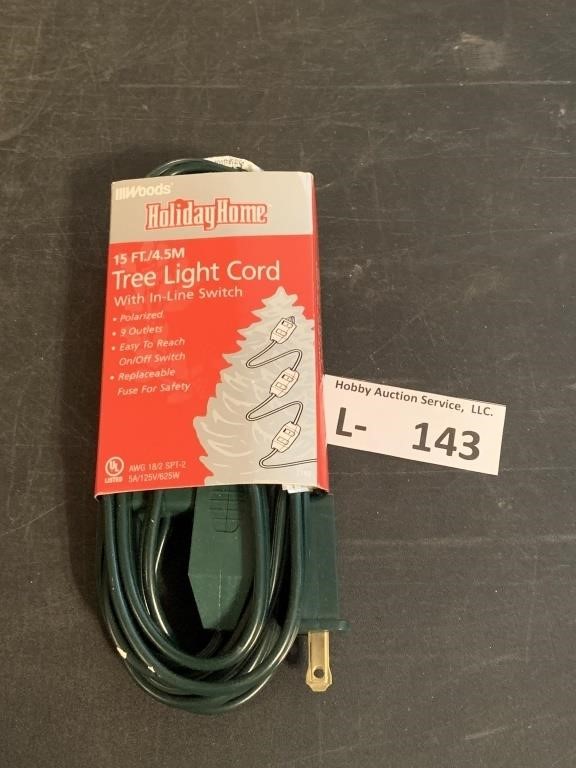 15' Tree Light Cord