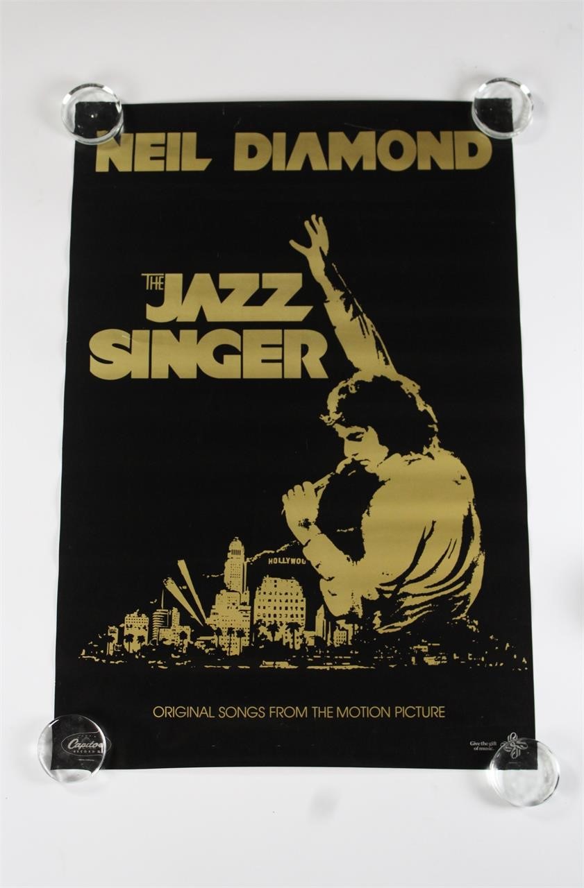 1980 Neil Diamond PROMO The Jazz Singer Poster