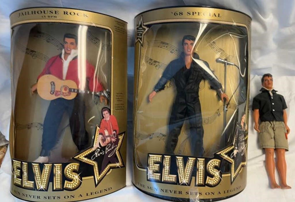 3) Elvis Figures: HASBRO ELVIS Presley 15 Inch
