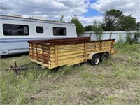 16' tandem axle bumper hitch trailer