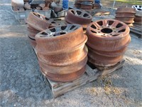 Assorted Scrap Steel Wheels