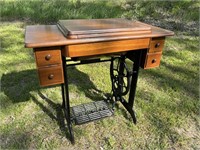 Singer Treadle Sewing Machine Base, Cabinet only