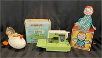 Vintage Kids toy Lot - Jack, Sewing & Tub Sub