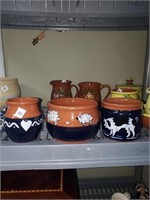 3 Pcs. of Handmade & Signed Pottery