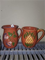 2 Pcs. of Signed & Handmade Pottery  Pitchers
