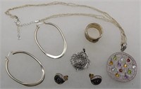 Vintage Sterling Silver Jewelry Marcasite, etc.