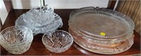 Platters & Various Glassware