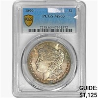 1899 Morgan Silver Dollar PCGS MS63