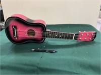 Pink Mini wooden guitar