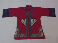 Vintage Antique Chinese Silk Red Jacket