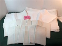 2 table cloths & 14 napkins, matching