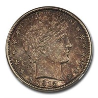 1915-D Barber Half Dollar MS-64 NGC