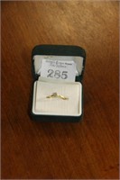 18crt Gold diamond ring. .25 carat. sizeL