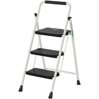 3 Step Ladder EFFIELER Folding Step Stool with