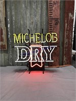 Michelob Dry neon light