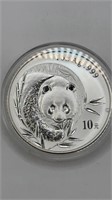 2003 1oz .999 Fine Silver Panda Round