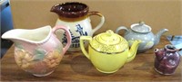 Group of Misc Teapots & Pitchers